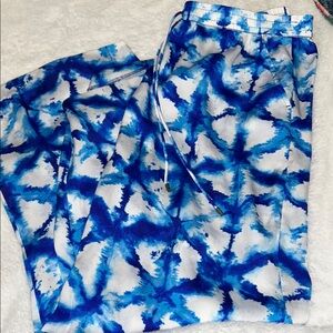 Michael kors size xl Blue Tie-Dye Pants